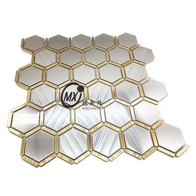 Bon prix Listes de mosaïque en acier inoxydable à motif de brique pour la décoration de style industriel en ligne