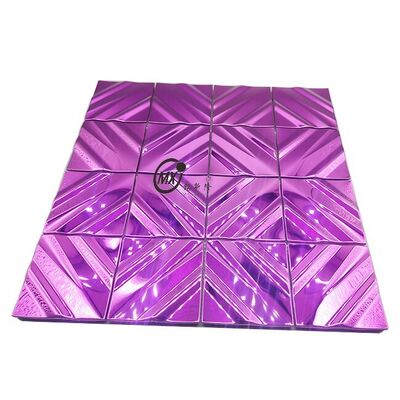 Bon prix Carreaux de mosaïque en acier inoxydable à peler et coller pour la rénovation domiciliaire en ligne