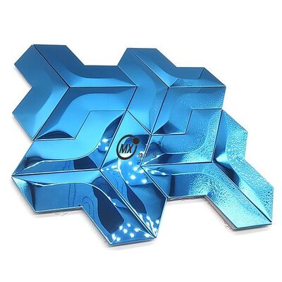 Bon prix Couleur PVD Noir Laiton Antique Métal Inox Mosaïque en ligne