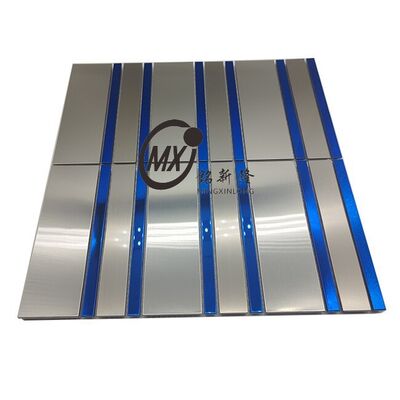 Bon prix Meubles cheminée environnant échafaudages d'escalier mosaïque carreaux métalliques en ligne