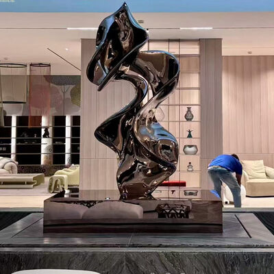 Sculpture en acier inoxydable en argent bronze 316L