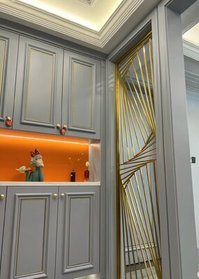 Bon prix Panneau mural métallique à fente moderne ️ Diviseur intérieur décoratif en ligne