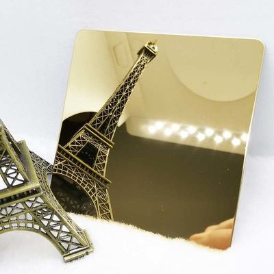 Bon prix Tôle plaquée en laiton d'anti de l'empreinte digitale 304 de miroir de finition feuille d'acier inoxydable 8k en ligne