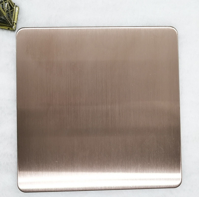 JIS 304 aucun 4 panneaux de mur en bronze de feuille d'acier inoxydable de délié 1500mm