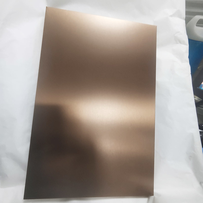 Argent 28 mm Couleur Rose Or PVD Sable soufflé SS feuille 304 en acier inoxydable Honeycomb Panneau de revêtement murale