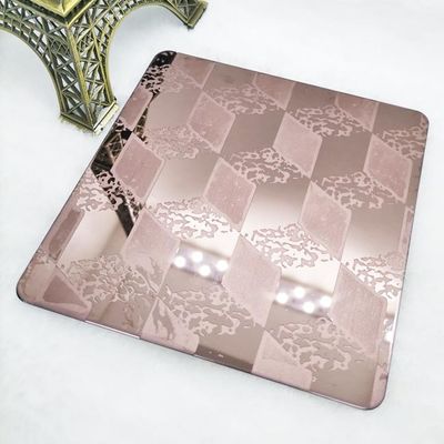 Bon prix La couleur SUS316 a gravé à l'eau-forte la décoration d'ascenseur de la feuille 1mm 3mm d'acier inoxydable en ligne