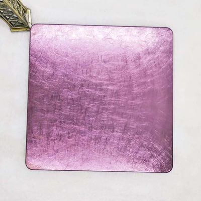 Bon prix Feuille PVD antiusure BV de Rose Red Colored Stainless Steel de vibration de perle en ligne