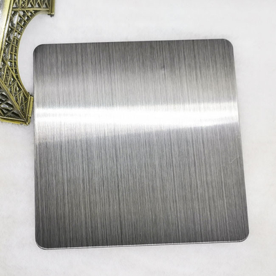 La feuille PVD d'acier inoxydable de couleur de noir de délié du satin SS430 a enduit